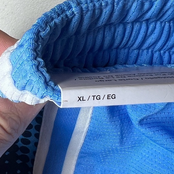 NWT Nike XL Blue Mesh Basketball Retro Camo Performance Shorts Athletic $65 - Picture 11 of 11